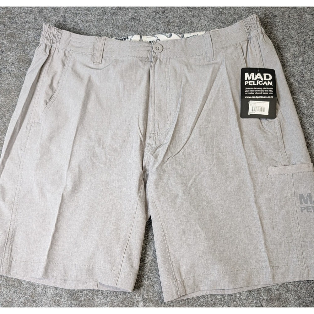 Mad Pelican "For Ur Eyes Only" Donnie's Walking Shorts Alloy Men's XL  NWT